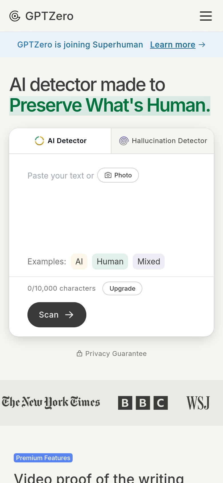 Homepage / Lander