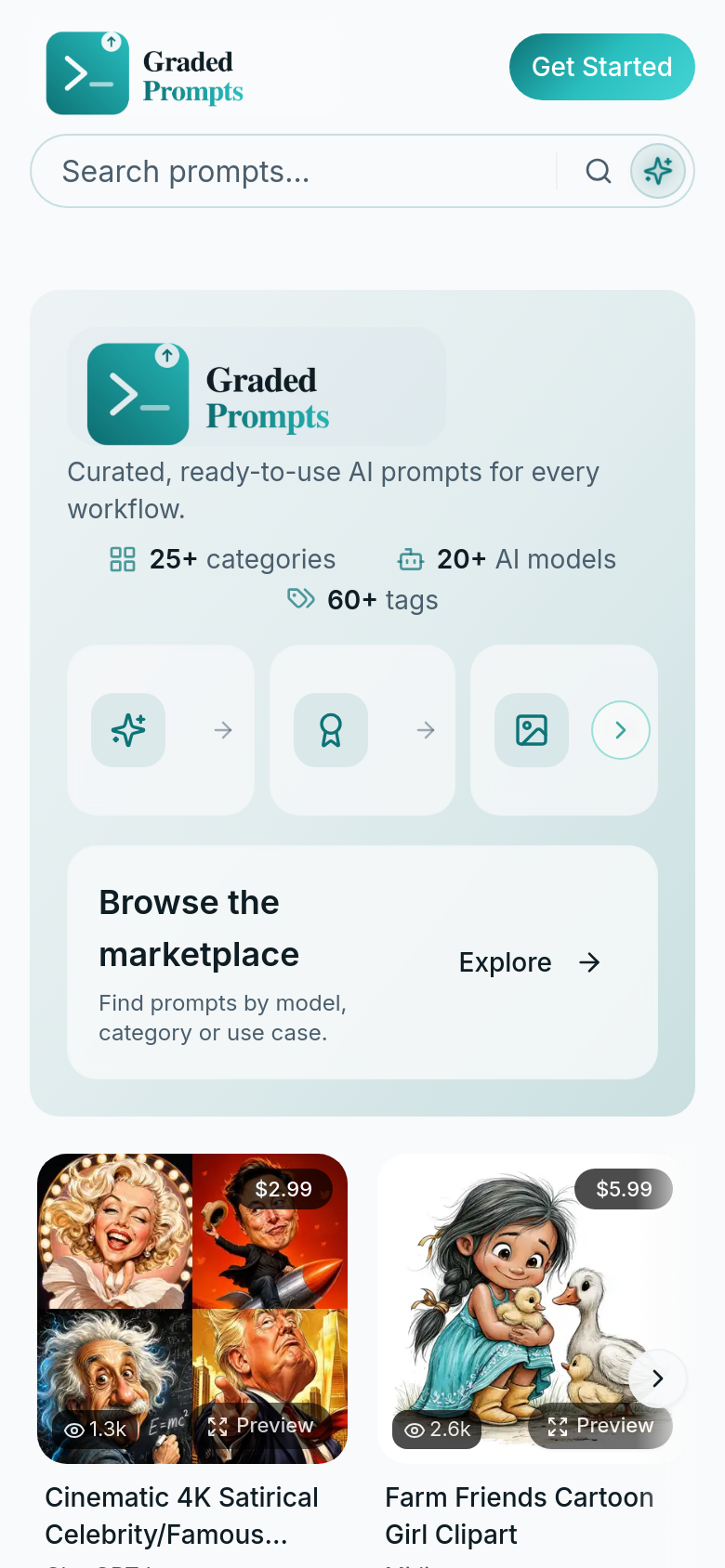 Homepage / Lander