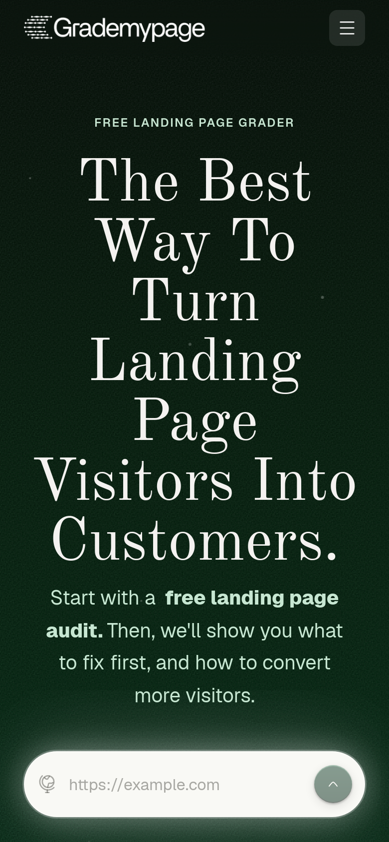 Homepage / Lander