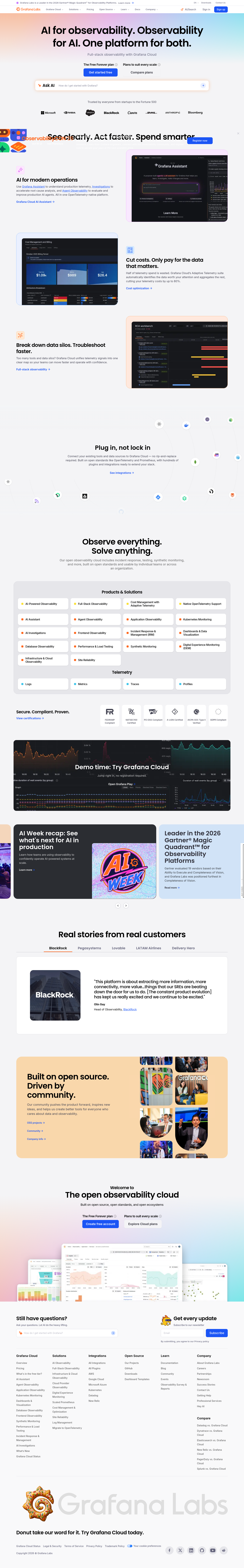 grafana.com — The Trust Wall