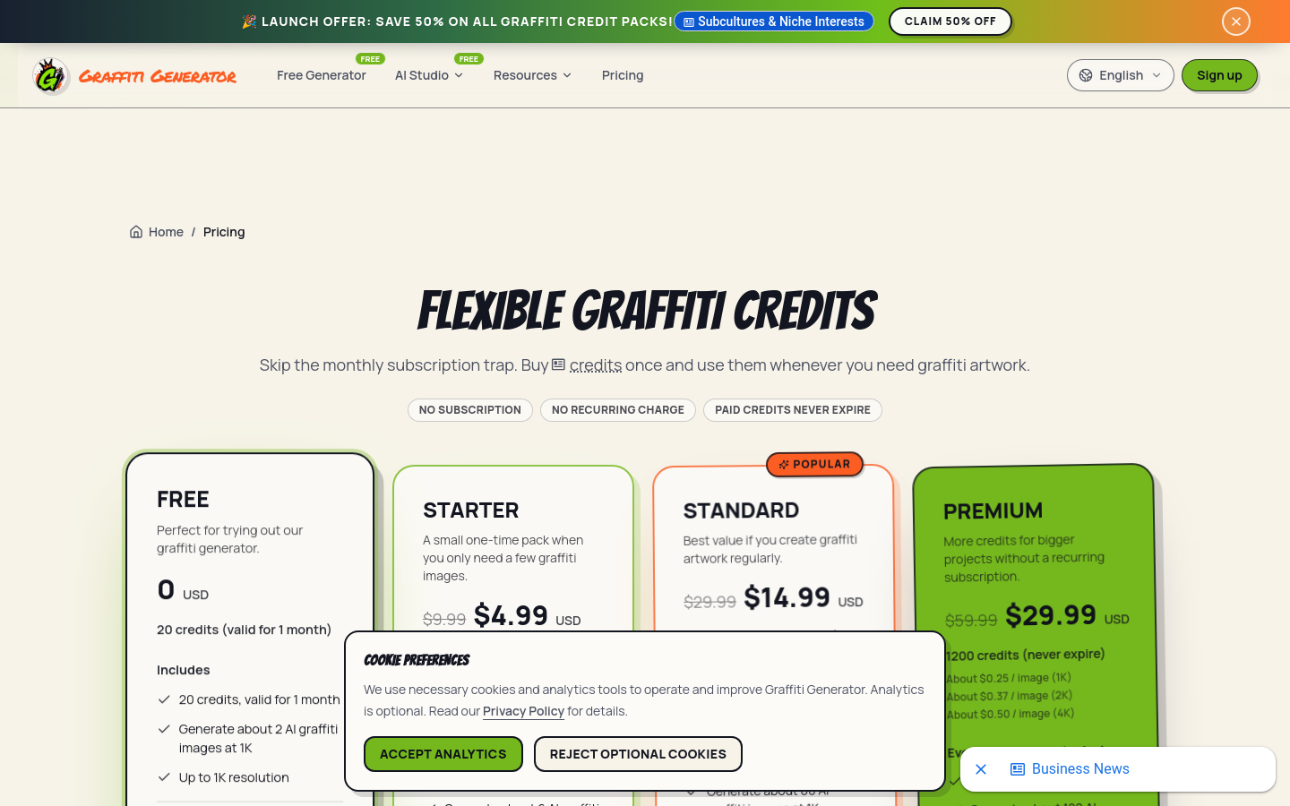 Pricing