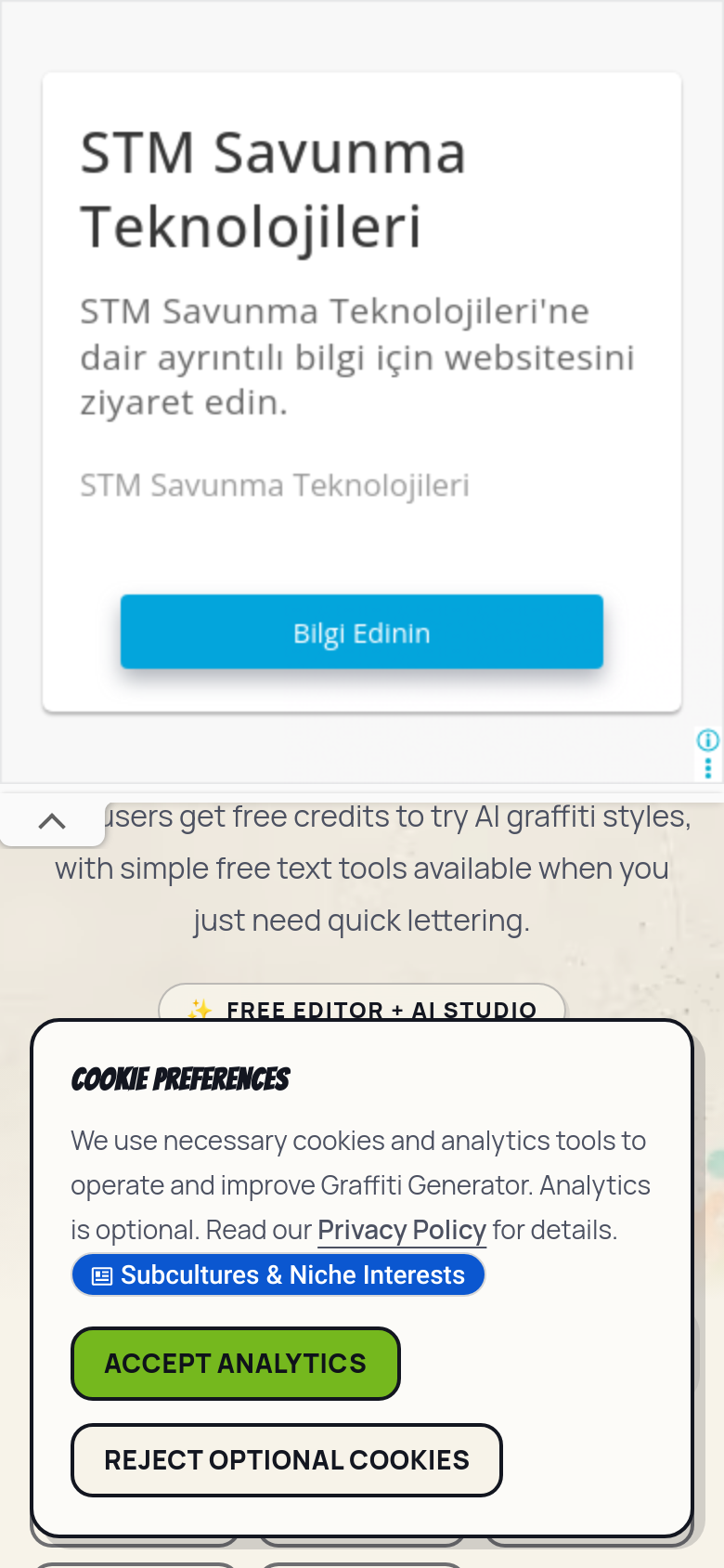 Homepage / Lander