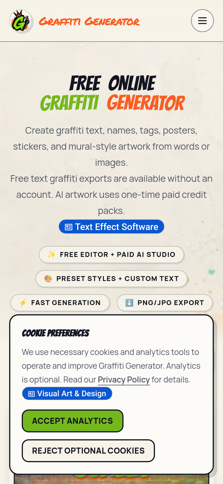 Homepage / Lander