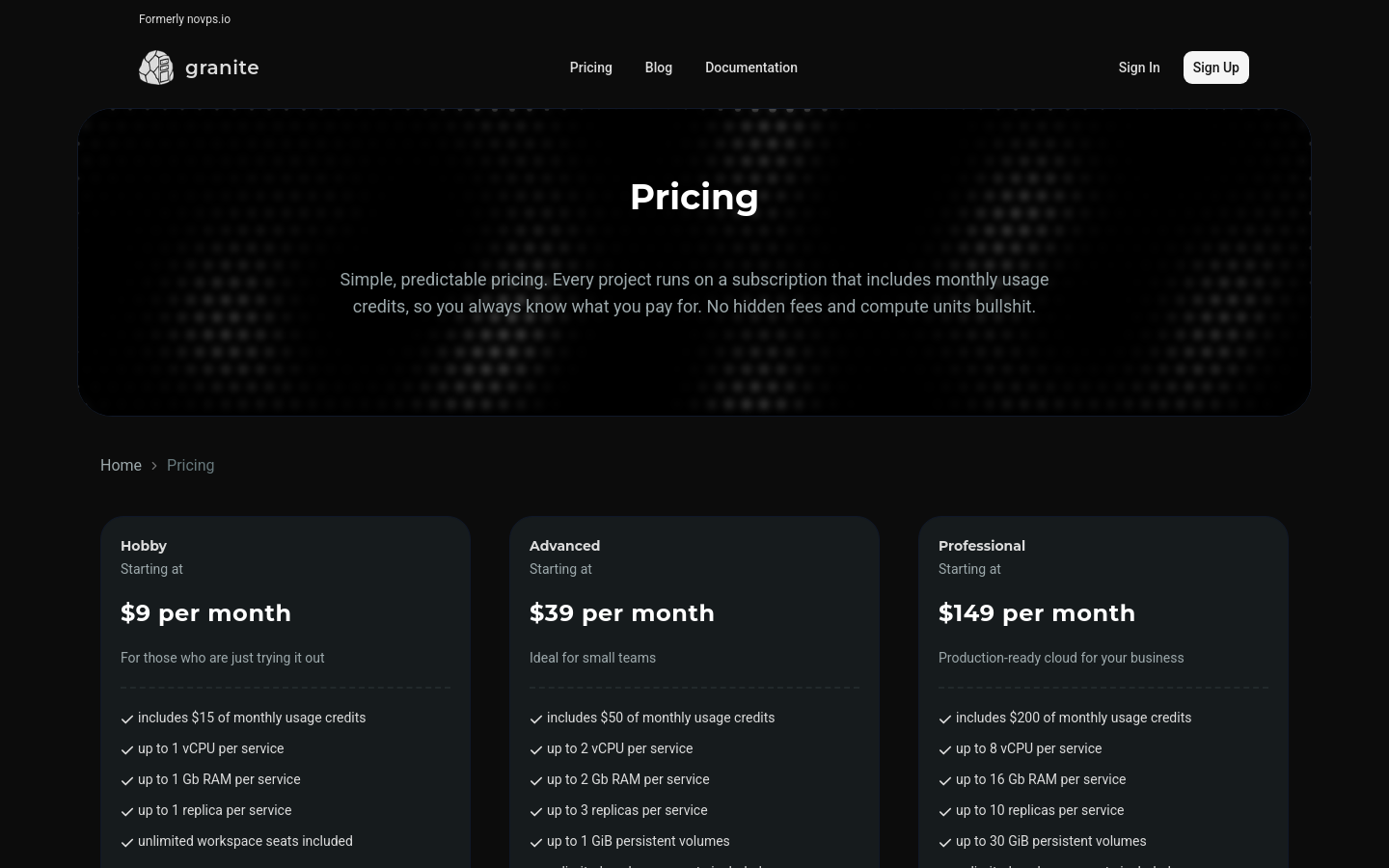 Pricing