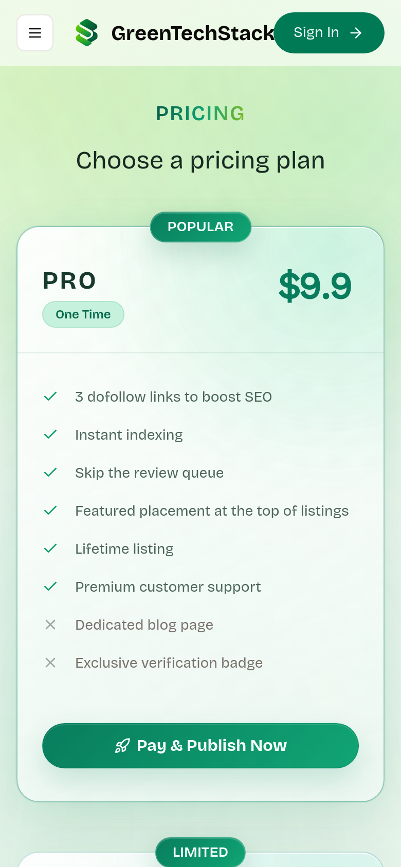 Pricing