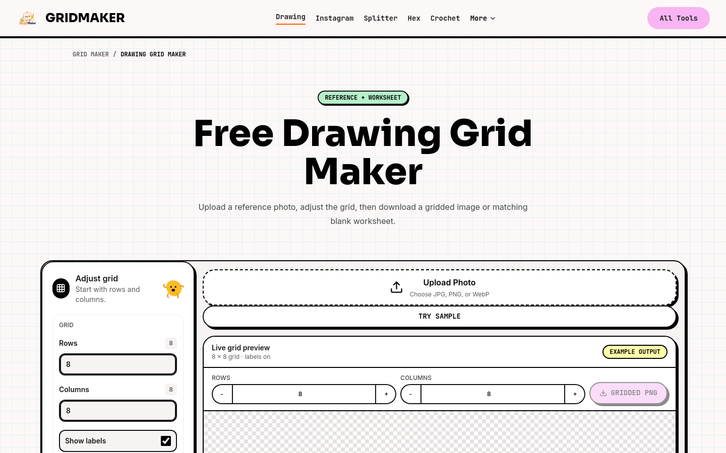 gridmakeronline.com home page