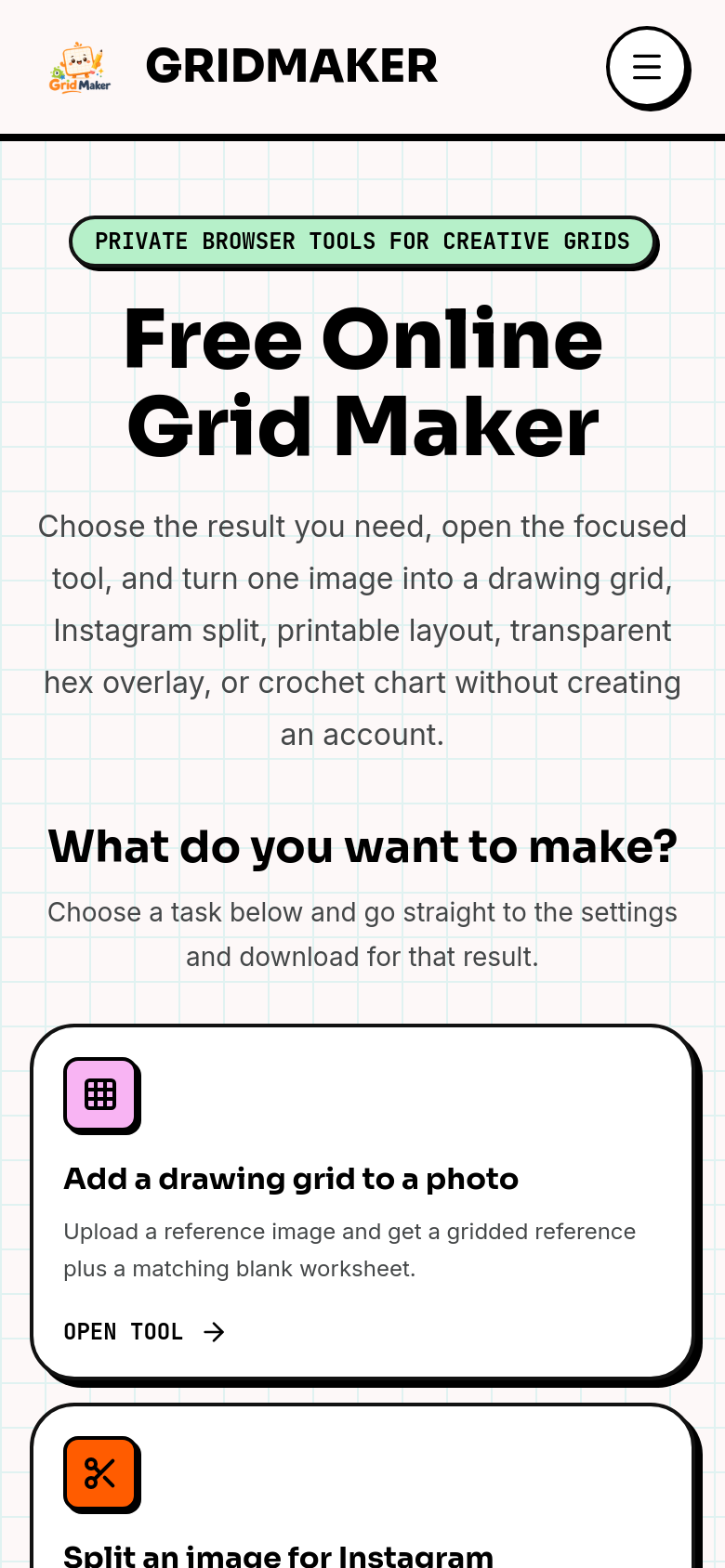 Homepage / Lander