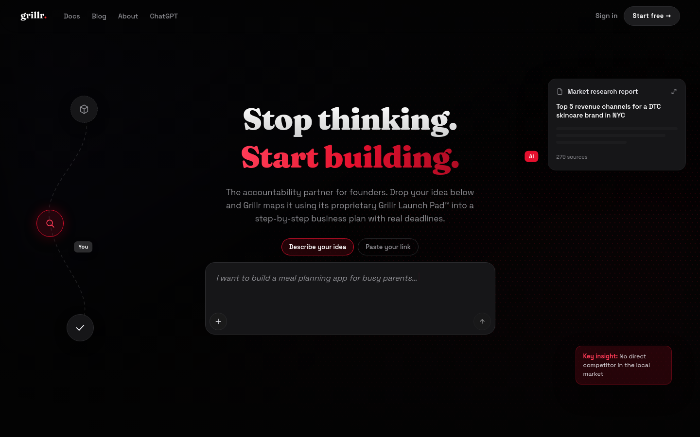 Above-the-fold capture of grillr.io