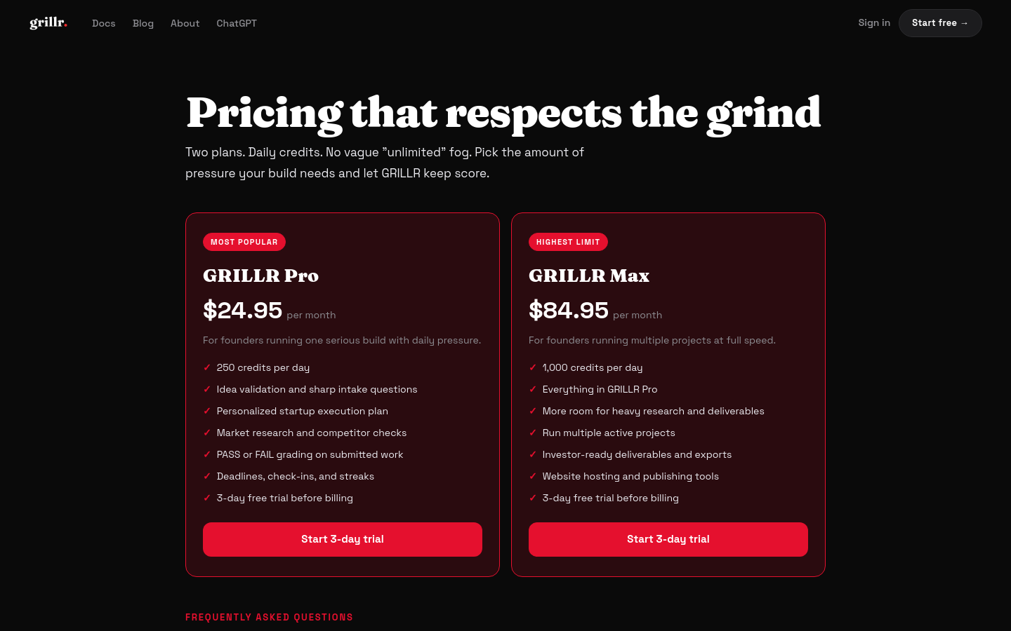 Pricing