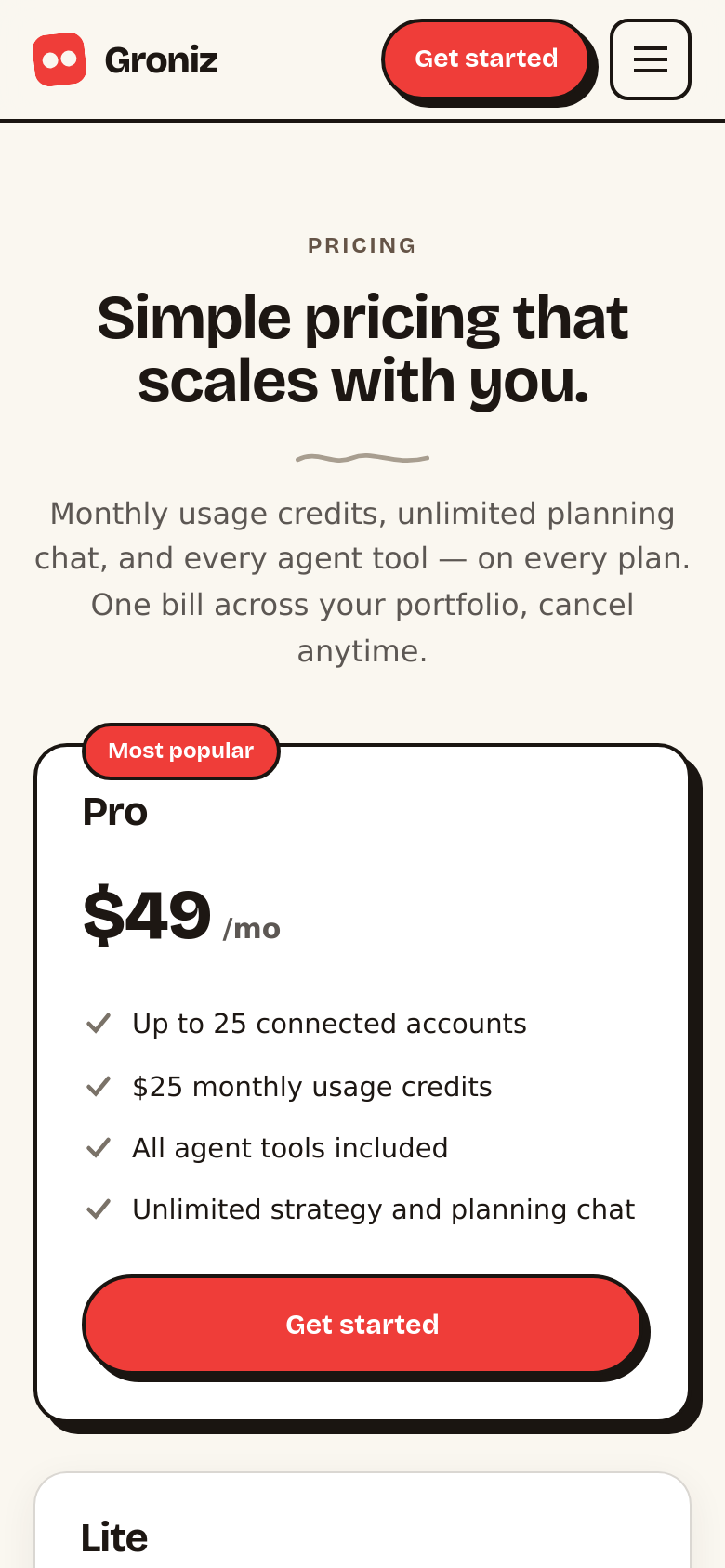 Pricing