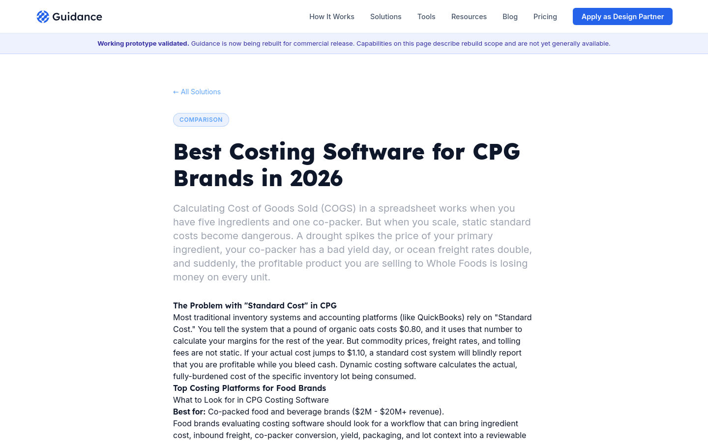 Best Costing Software Cpg Brands