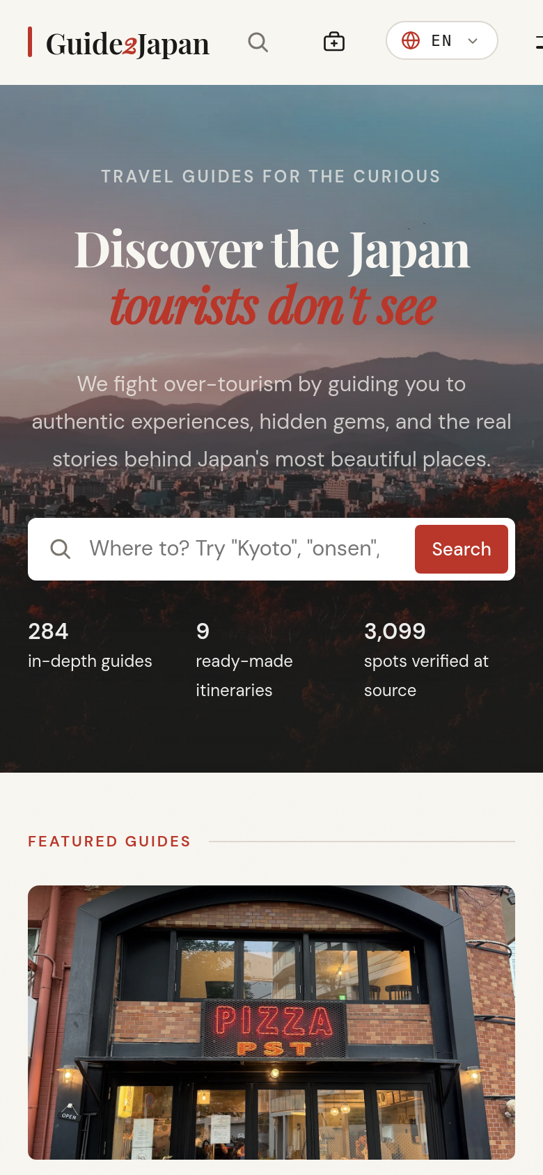 Homepage / Lander