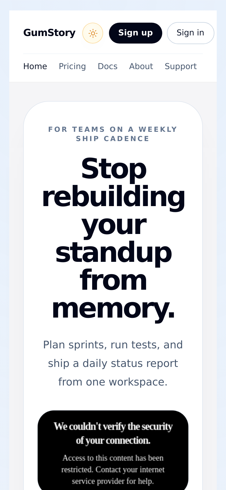 Homepage / Lander