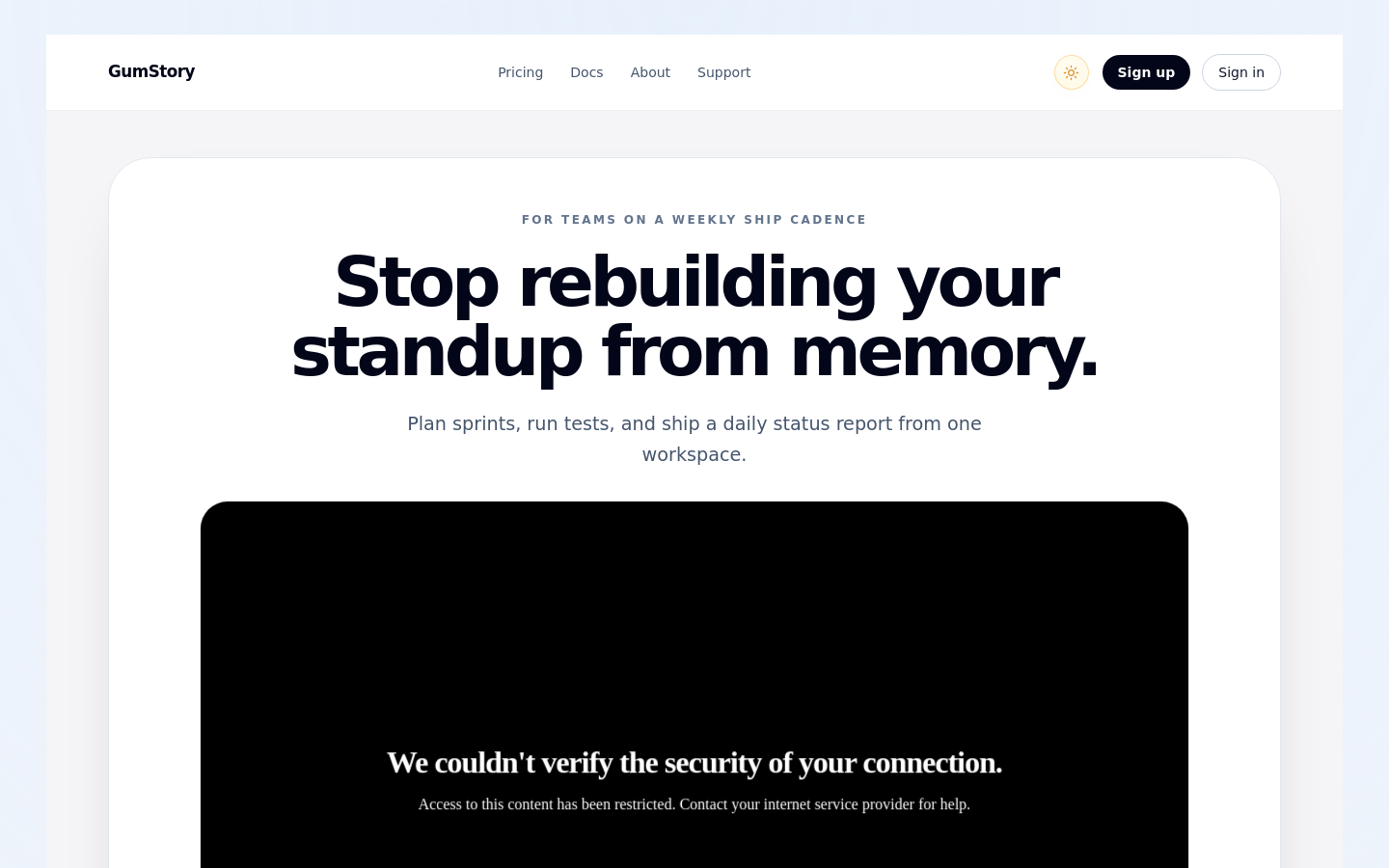 Captured Homepage / Lander