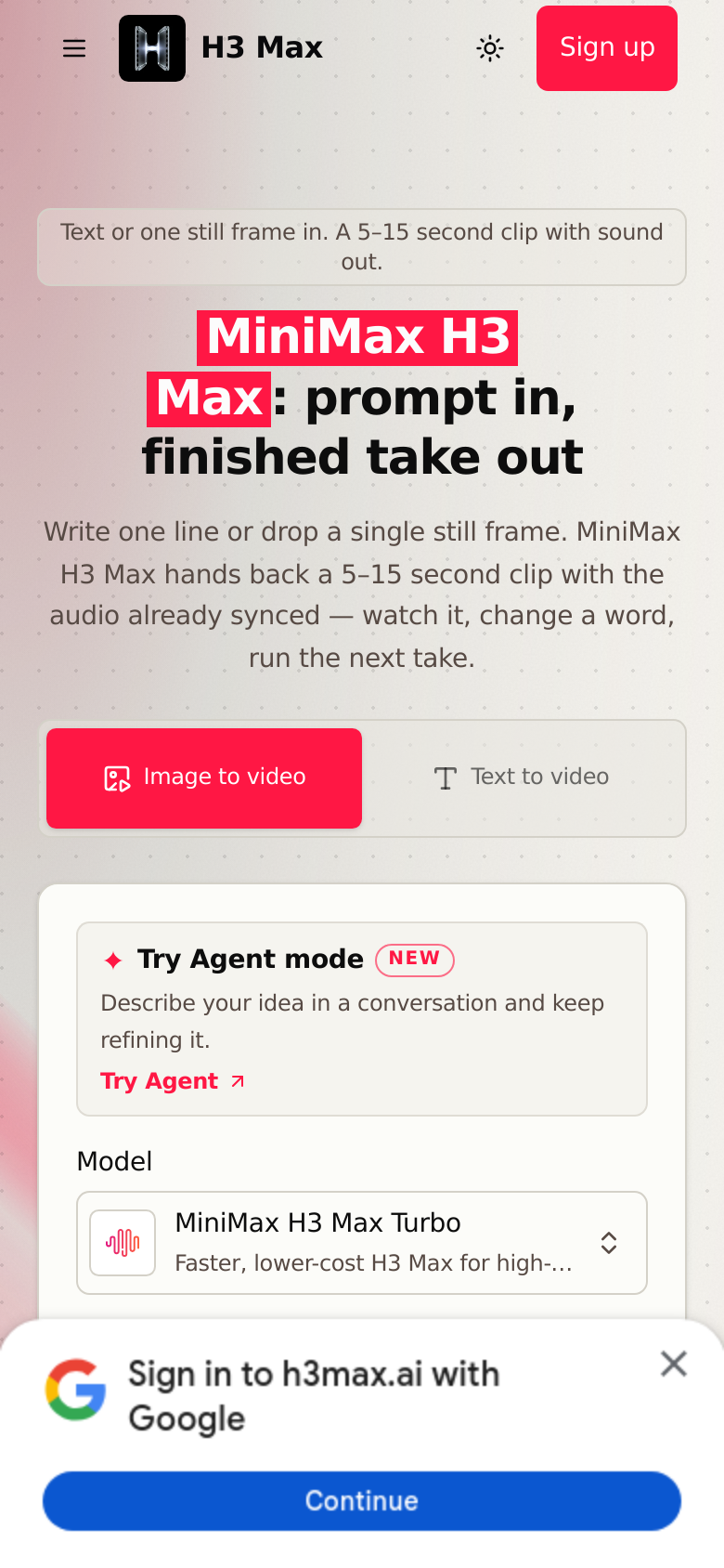 Homepage / Lander