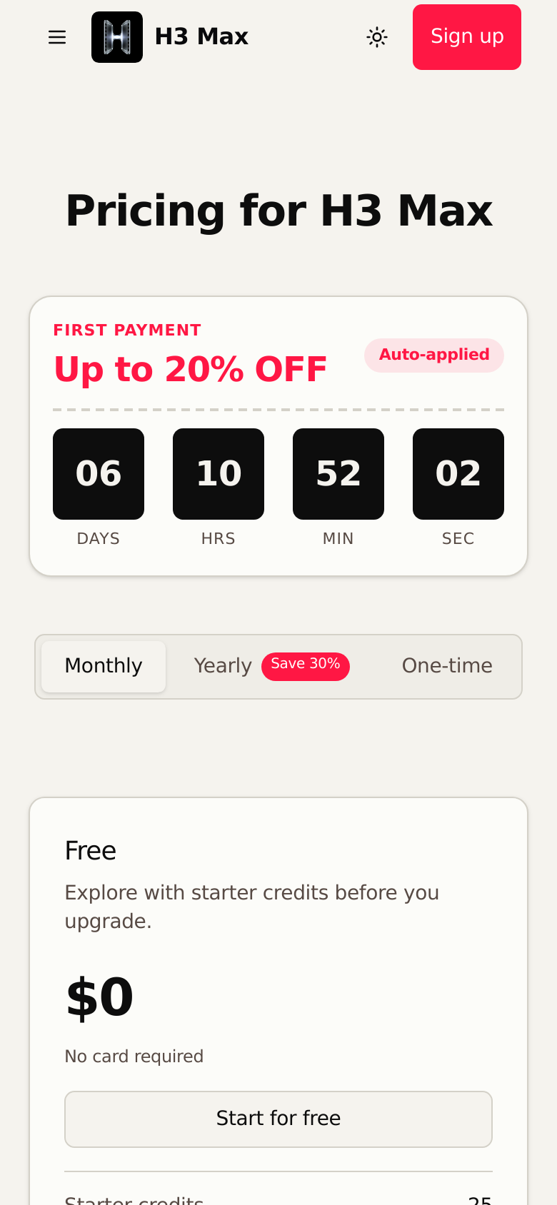 Pricing