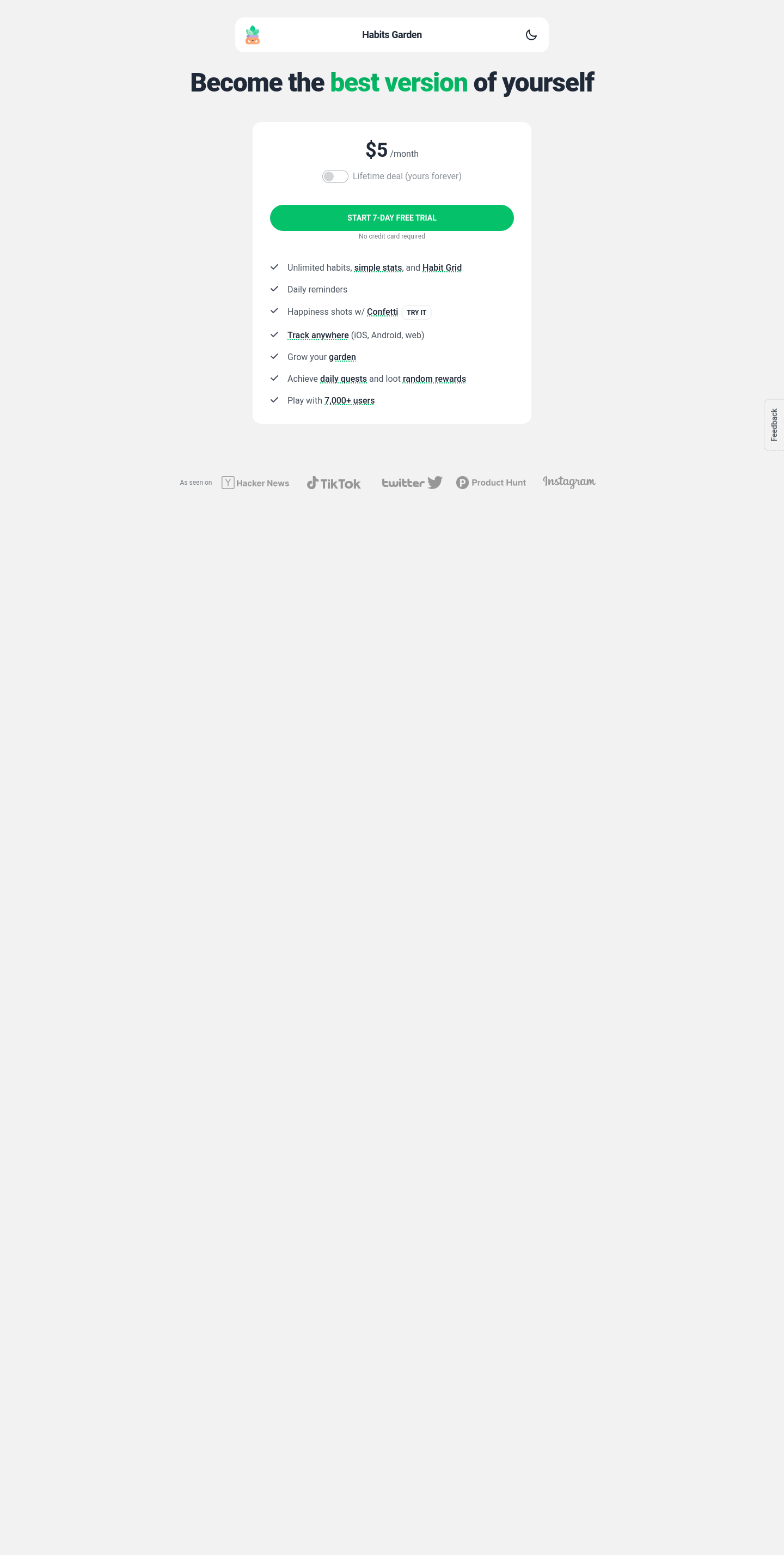No credit card element