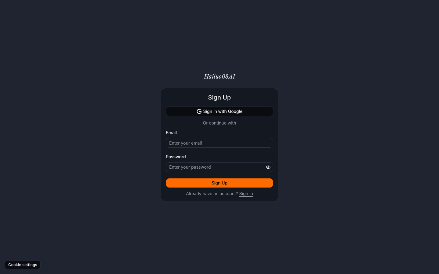 Sign Up