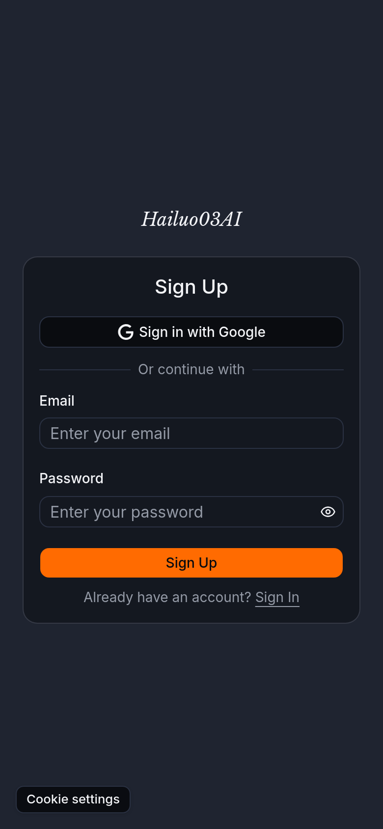 Sign Up