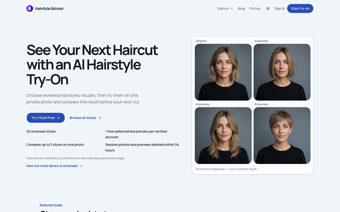 Captured Homepage / Lander