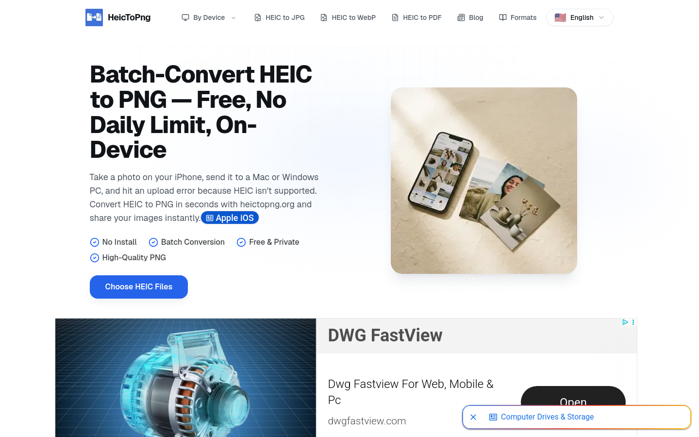 Captured Homepage / Lander
