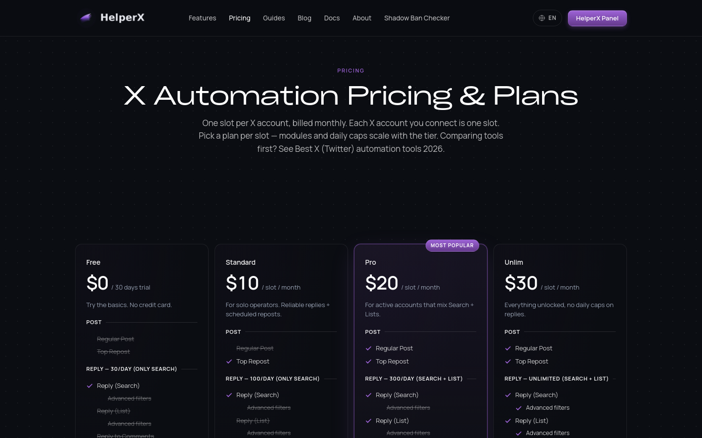 Pricing