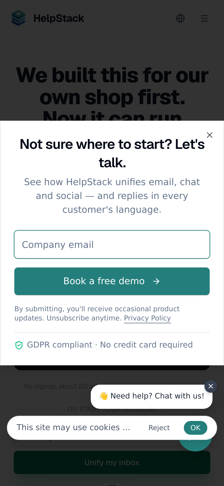 Homepage / Lander