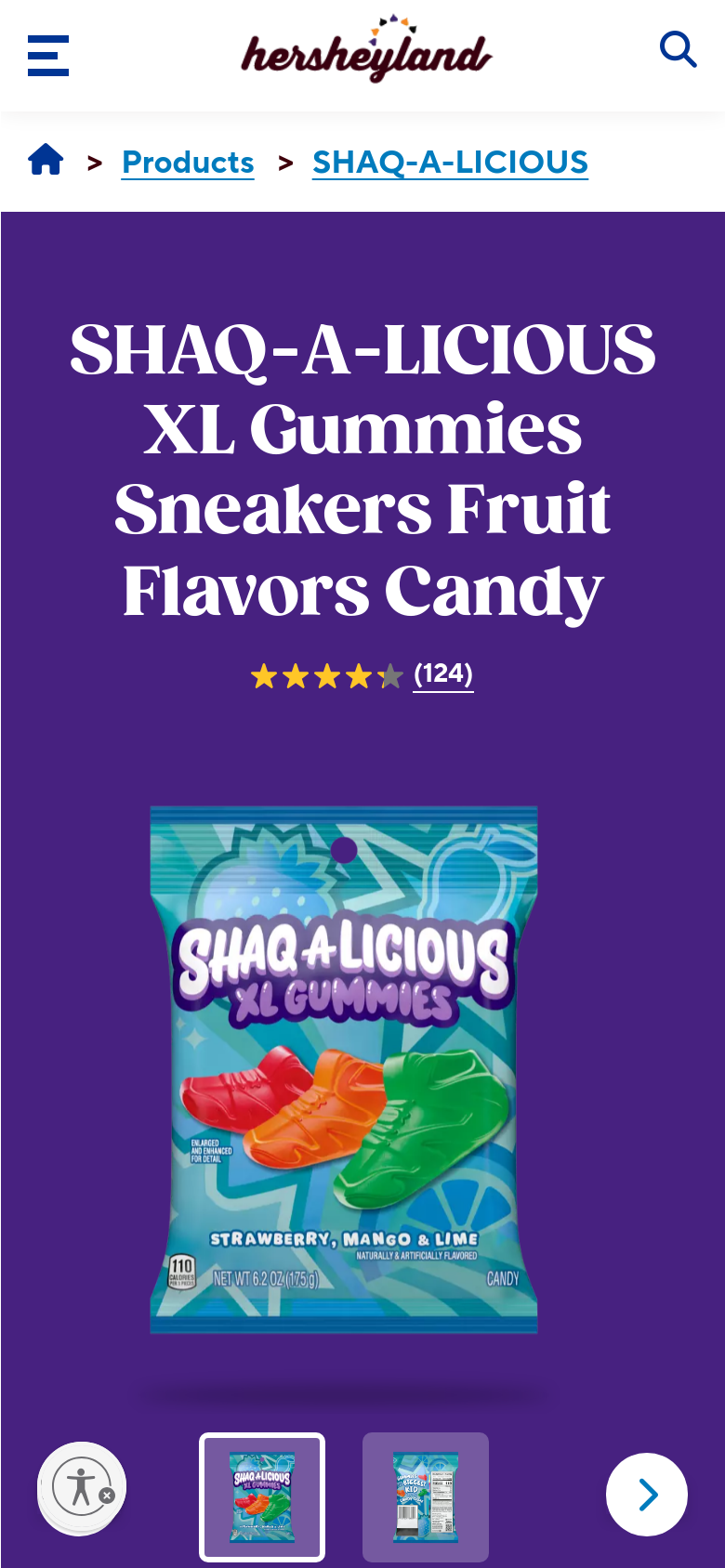 Shaq A Licious Xl Gummies Sneakers Fruit Flavors Candy 6 2 Oz Bag.Html