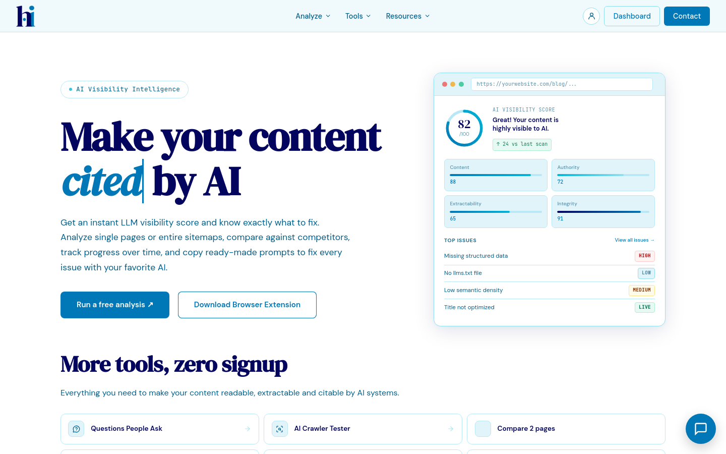 Captured Homepage / Lander