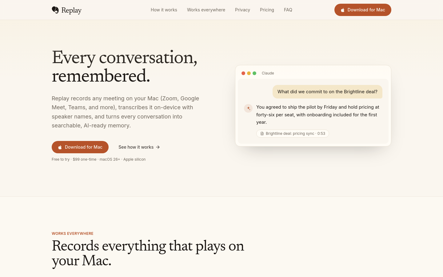 Captured Homepage / Lander
