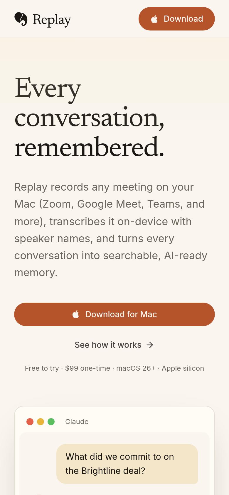 Homepage / Lander