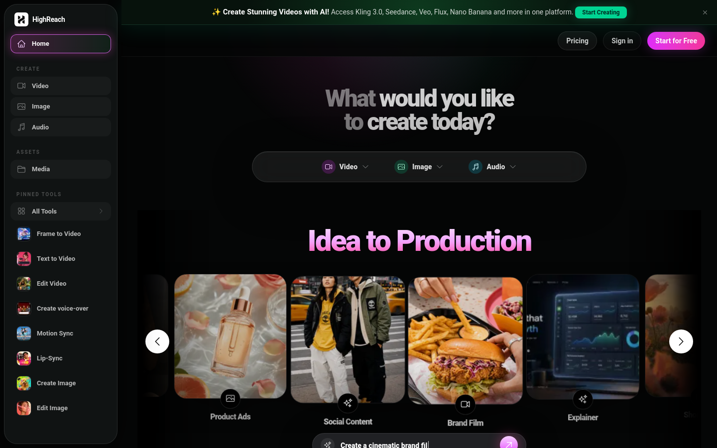 Captured Homepage / Lander
