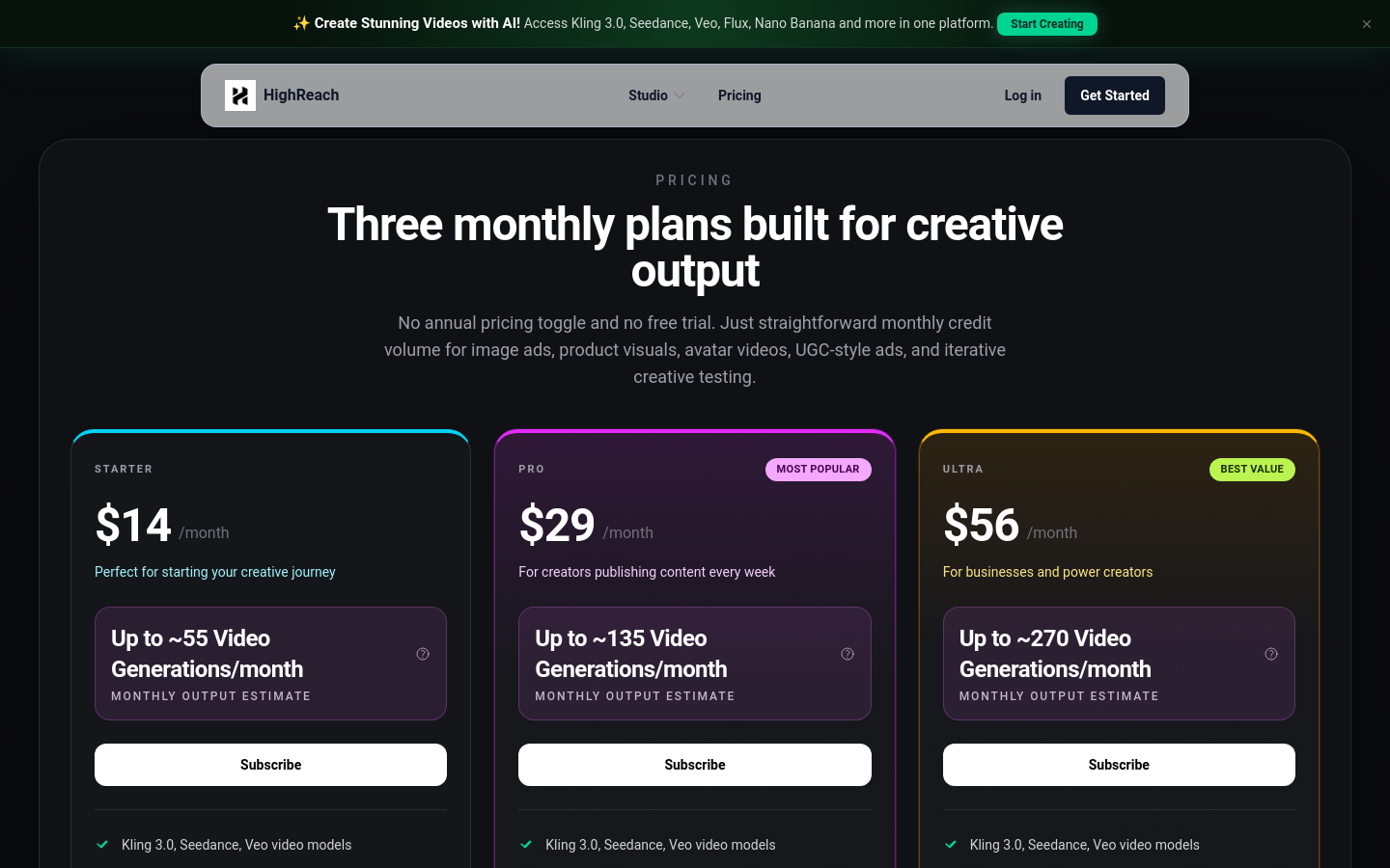 Pricing