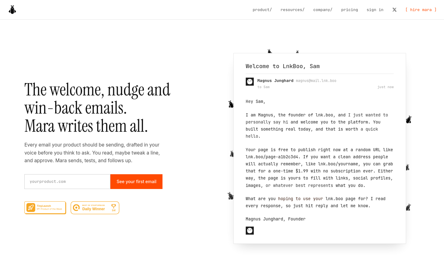 Captured Homepage / Lander