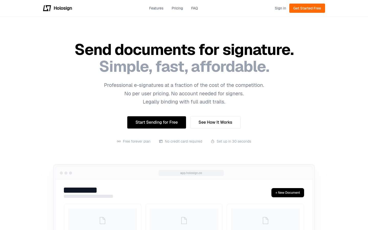 Captured Homepage / Lander