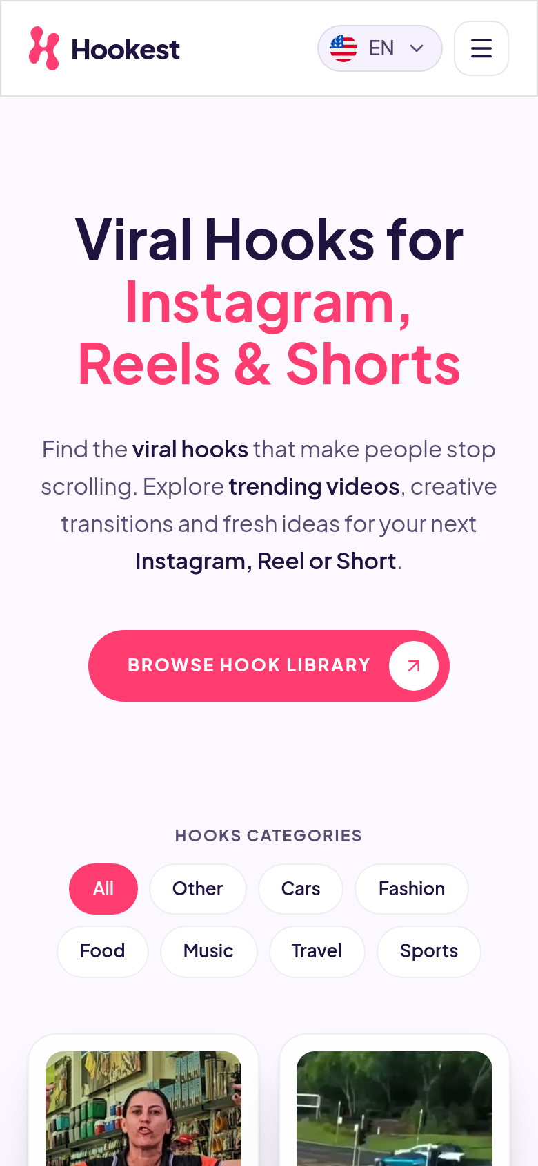 Homepage / Lander