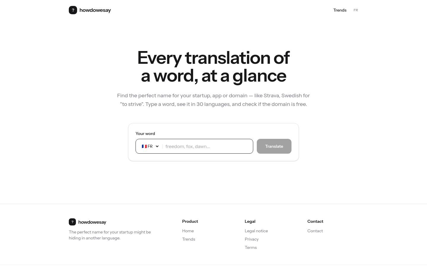 Captured Homepage / Lander