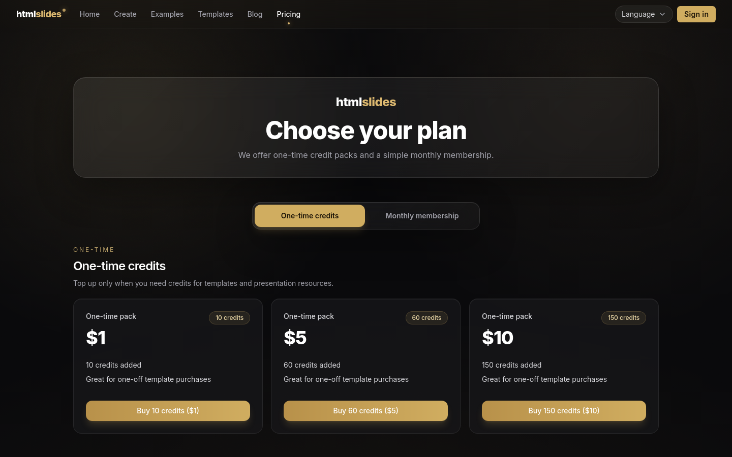 Pricing