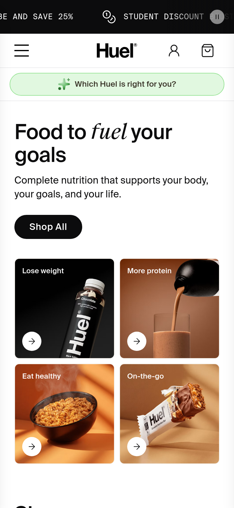 Homepage / Lander