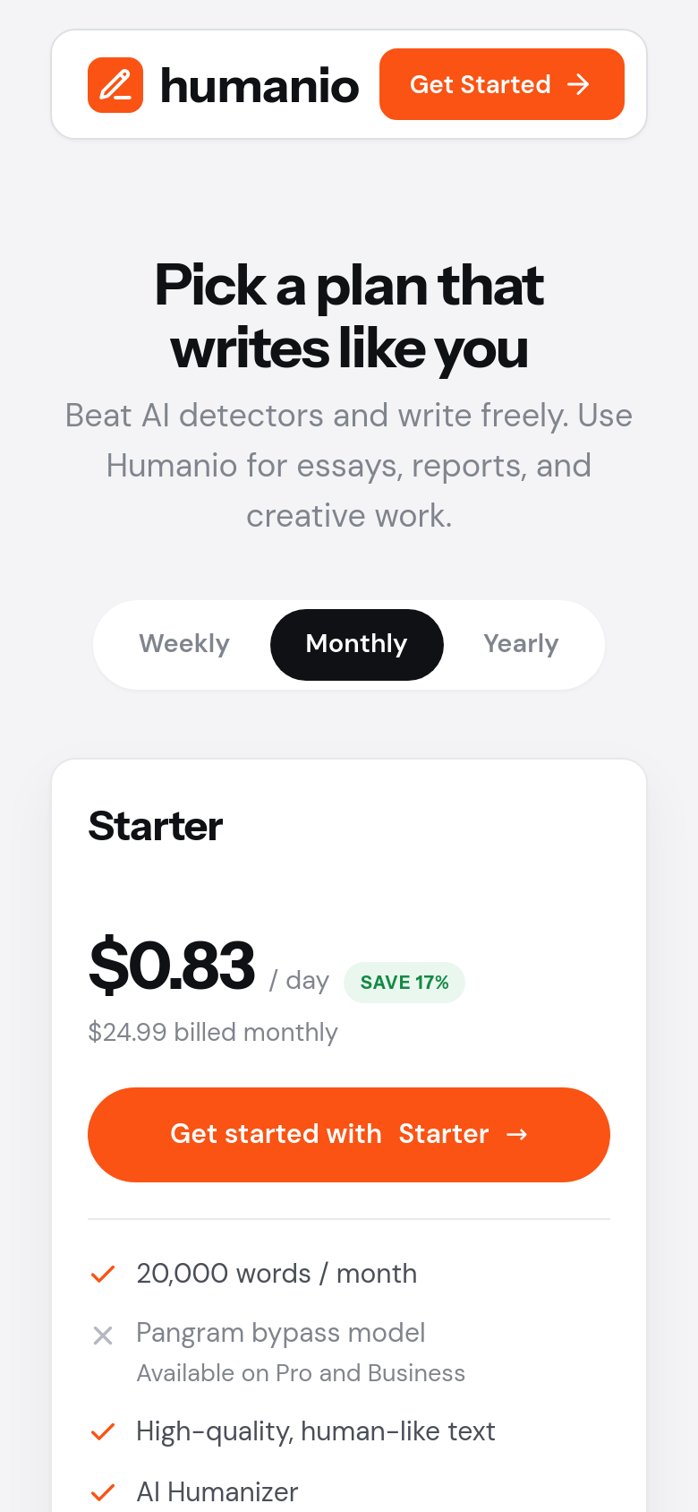 Pricing