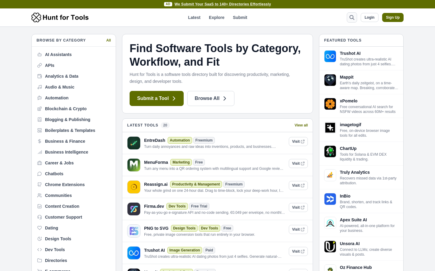 Captured Homepage / Lander