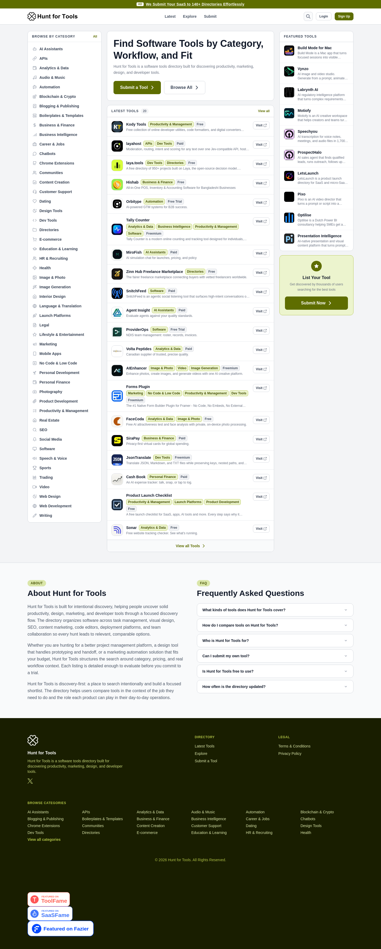 huntfortools.com — The Trust Wall