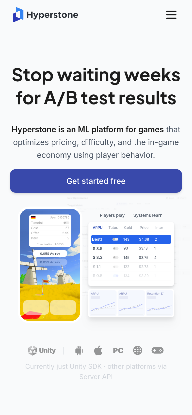 Homepage / Lander