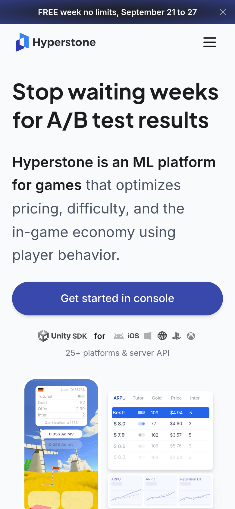 Homepage / Lander