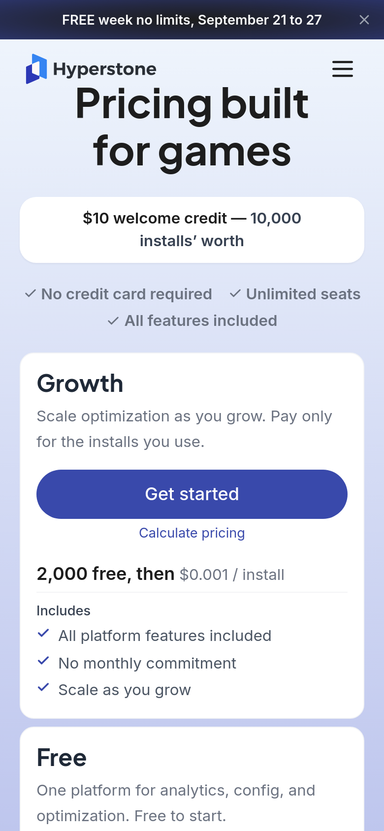 Pricing