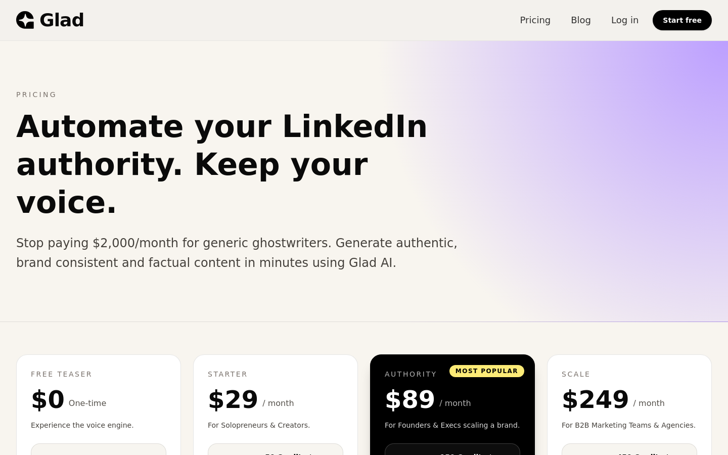 Pricing