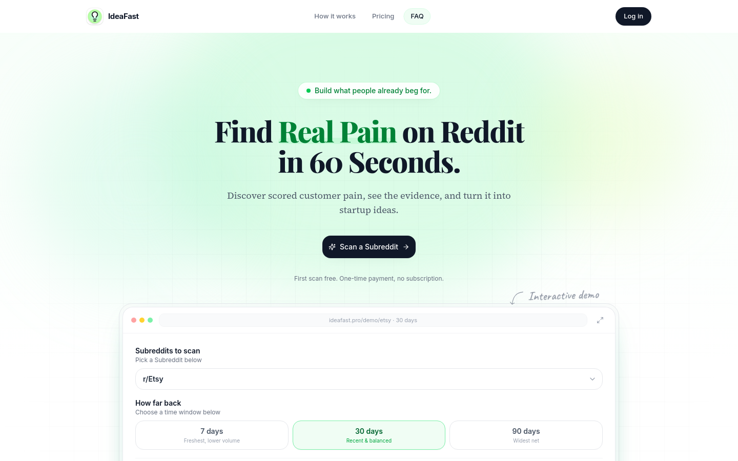 Captured Homepage / Lander