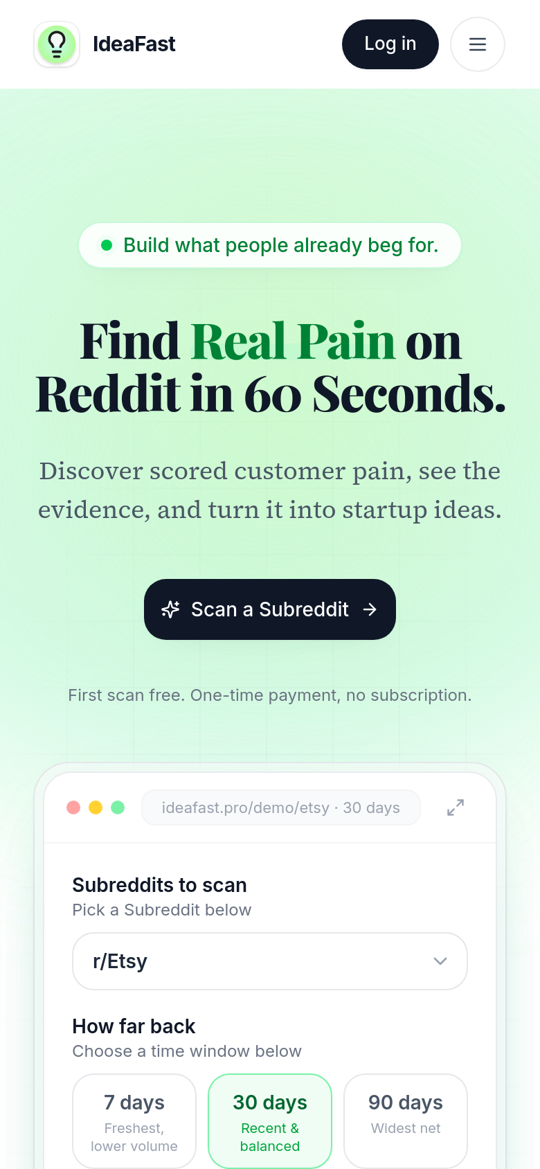 Homepage / Lander