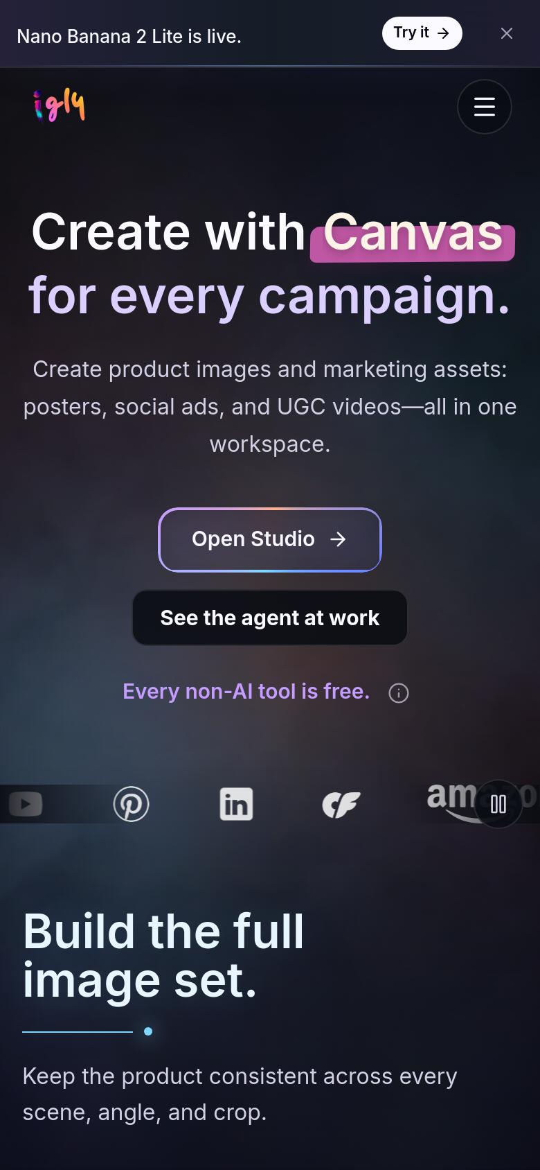Homepage / Lander