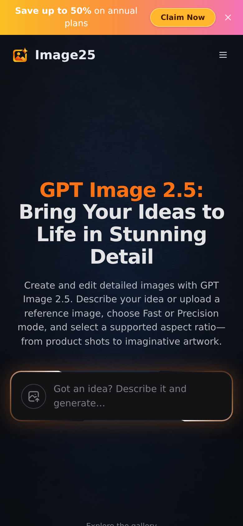 image-25.net mobile capture of the first page